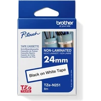 Brother TZe-251 páska černá na bílém 24 mm - Pásky pro štítkovače