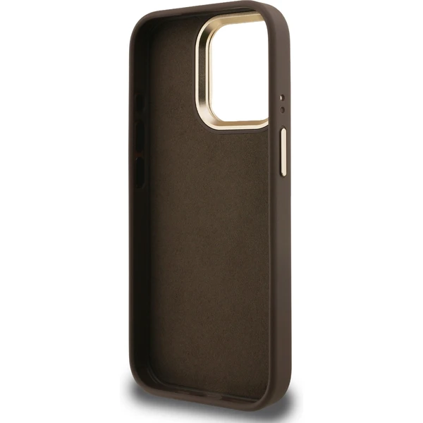 Guess PU 4G Metal Logo Stand Camera Frame kryt iPhone 15 Pro Max hnědý - Pouzdra - Obrázek 6ab2894a99484fb4ba401fd653c2163c