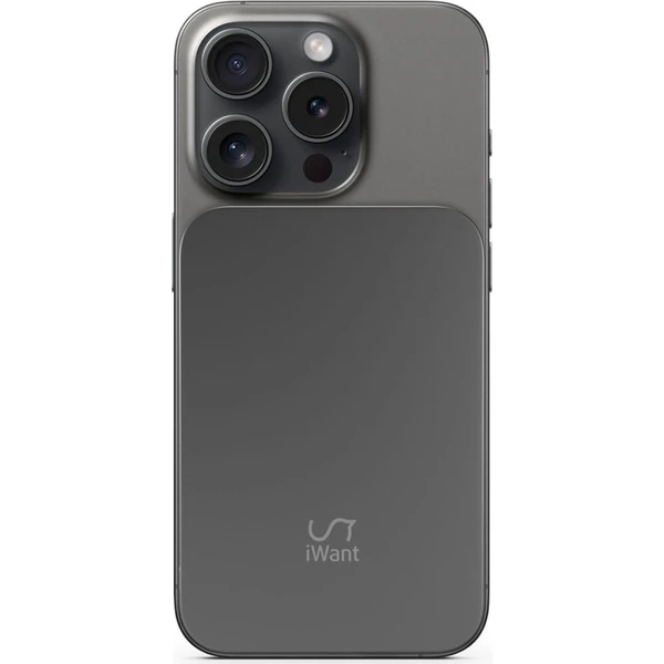 iWant 3000mAh Aluminium Mag+ MagSafe bezdrátová powerbanka vesmírně šedá - Powerbanky - Obrázek 6ae5d1fd1149490e9b145cea60815f44