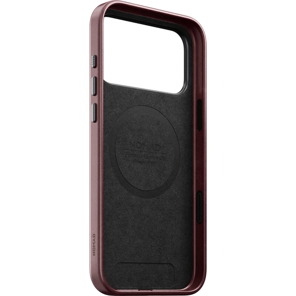 Nomad Traditional Leather (Horween) MagSafe kožený kryt iPhone 17 Pro Max/18 Pro Max Burgundy - Pouzdra - Obrázek 6b002c1ab9334cc29a534340f5f0e2ac