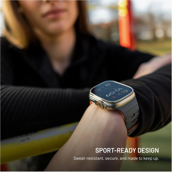 FIXED Silicone Magnetic Strap řemínek Apple Watch 44/45/46/49mm světle šedý - Řemínky - Obrázek 6b02990cb35d4f2ea2a452f32fe6b9b5