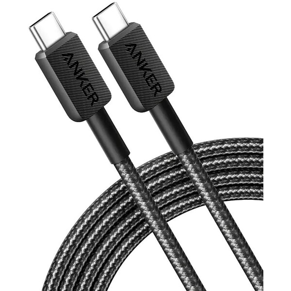 Kabel Anker USB-C/USB-C 0,9m 240W černý Černá