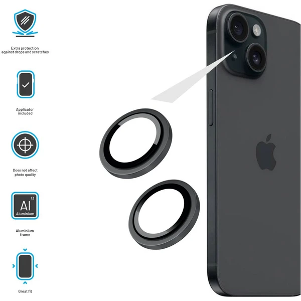 FIXED Camera Glass ochranná skla Apple iPhone 16/16 Plus černá - Ochranné folie a skla - Obrázek 6b1ef62e84d14655aa3aaf24b895d5d5