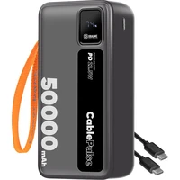 OBAL:ME CablePulse Powerbanka 50000mAh, 22,5W černá - Powerbanky