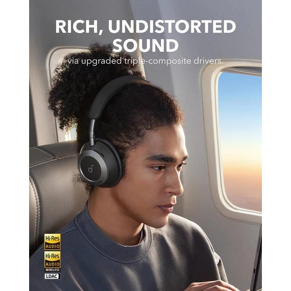 Anker Soundcore Space One Pro bluetooth sluchátka černá - Sluchátka - Obrázek 6b3823e2d2c04c8c91cd03492251b4d7