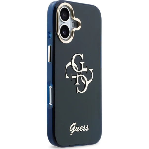 Guess IML 4G Script Metal Logo kryt iPhone 17 modrý - Pouzdra - Obrázek 6b5f172fba3646f4b7a7af31d09221f0