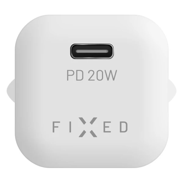 FIXED Mini nabíječka s USB-C a USB-C/USB-C kabelem, PD, 1 m, 20W, bílý - Nabíječky - Obrázek 6b636222b56d43649c1029cd5d796bbd