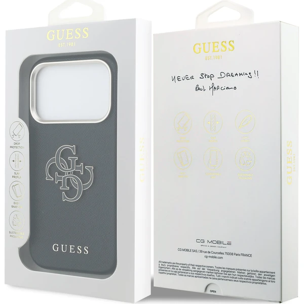 Guess PU Resin Logo kryt iPhone 17 Pro Max černý - Pouzdra - Obrázek 6b780a74cc6e44a18d0b1d321d74b553