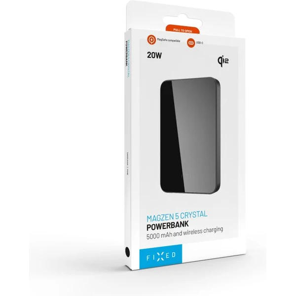FIXED MagZen 5 Crystal MagSafe/Qi2 powerbanka, 5000mAh, černá - Powerbanky - Obrázek 6b852343bdf947f4abcfc8f806afbb25