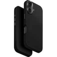 UNIQ Lyden Premium Leatherette MagClick MagSafe kryt iPhone 17 Dallas Black - Pouzdra