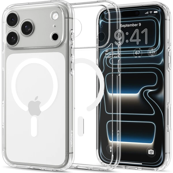Spigen Ultra Hybrid MagSafe kryt iPhone 18 Pro Max/17 Pro Max clear white - Pouzdra - Obrázek 6bd323446afd43aba69c2682f1385e9b