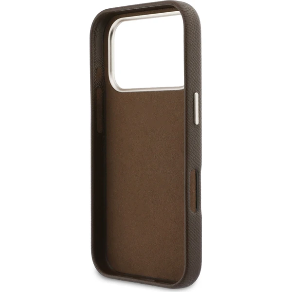 Guess PU Resin Logo kryt iPhone 17 Pro Max hnědý - Pouzdra - Obrázek 6bd6ccdad6274438bafb5026937e3533