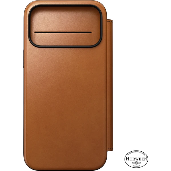 Nomad Modern Leather Folio (Horween) MagSafe kožené pouzdro iPhone 18 Pro Max Saddle - Pouzdra - Obrázek 6bdbe01f5b0c4fe685b445d638594e65