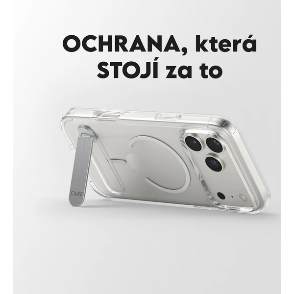 PanzerGlass® CARE Kickstand kryt s MagSafe Apple iPhone 17 Pro Max stříbrný/bílý - Pouzdra - Obrázek 6bfda0592ffb4f12a6a0de5f6812f3dc