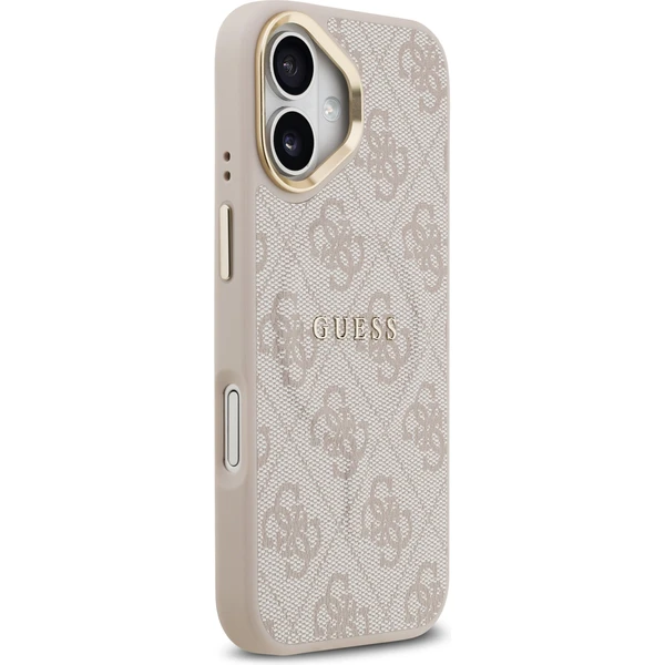 Guess PU Leather 4G Gold Frame MagSafe kryt iPhone 17 růžový - Pouzdra - Obrázek 6c222ecbd69e4996ac1898a34965ccc4