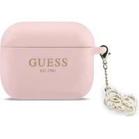 Guess 4G Charm Silikonové pouzdro AirPods Pro 3 růžové - Pouzdra