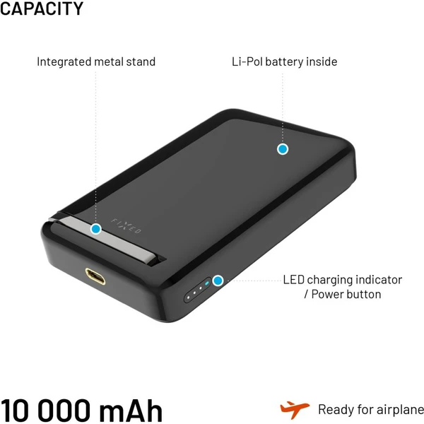 FIXED MagZen 10 Pro Qi2/MagSafe powerbanka, 10000mAh, 15W, černá - Powerbanky - Obrázek 6cc8efd31beb4fa6b7d3ea0f6e44e643