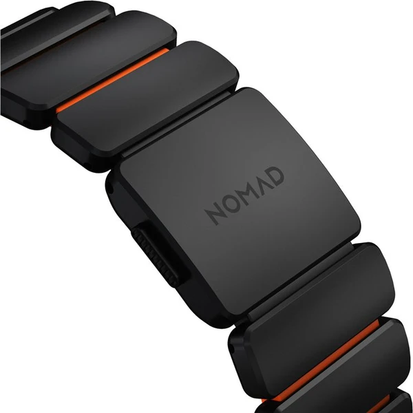 Nomad Stratos Band FKM řemínek Apple Watch 45/46/49mm Black Titanium/Ultra Orange - Řemínky - Obrázek 6cd4a8b212f84af68f59edb1fd73ebfd