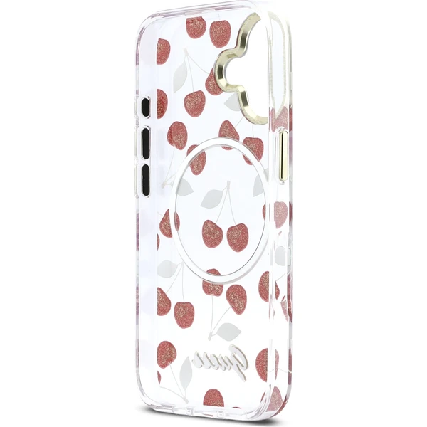 Guess IML Glitter Cherry MagSafe kryt iPhone 17 - Pouzdra - Obrázek 6cdb5b33f74b44b980272993e8fce951