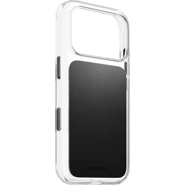 Nomad Clear Leather (Horween) MagSafe kryt iPhone 17 Pro/18 Pro Black - Pouzdra - Obrázek 6cf011c43f944c12b6883af38f84bef8
