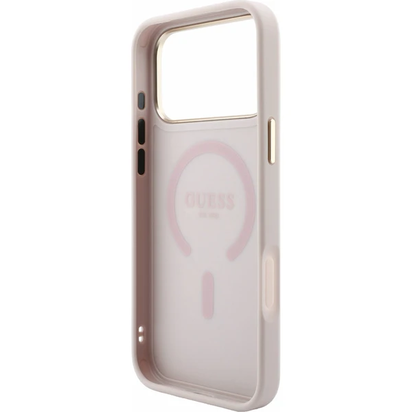 Guess PU Leather 4G Gold Frame Embossed MagSafe kryt iPhone 18 Pro Max růžový - Pouzdra - Obrázek 6d2d3abd2ff04d8885dadfe2deaa0b41