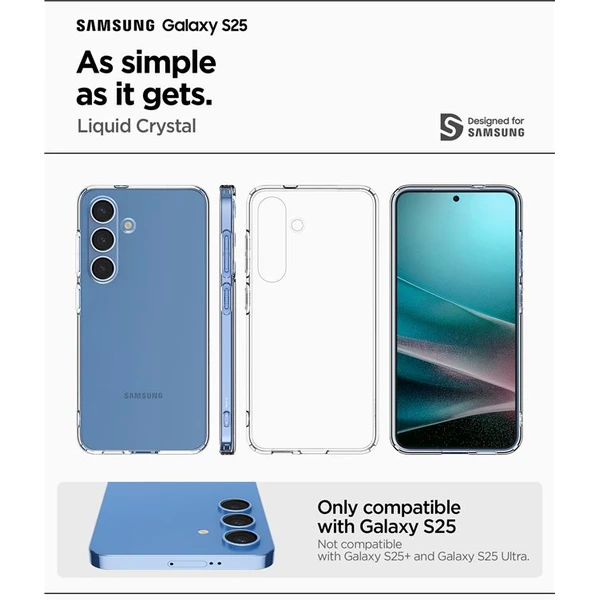 Spigen Liquid Crystal kryt Samsung Galaxy S25 čirý - Pouzdra - Obrázek 6d3ca037b2b04f2284361895c790cd2a