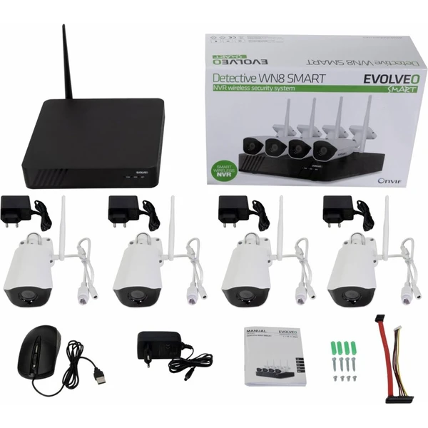 Evolveo Detective WN8 SMART 4 ks bílá - IP kamery - Obrázek 6d5359cc777942f48db9b4040abe78b8