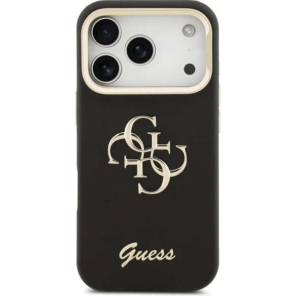 Guess PU Grained 4G Logo Stand Camera Frame kryt iPhone 17 Pro černý - Pouzdra - Obrázek 6d561262acdf4df794c16db3d4192851