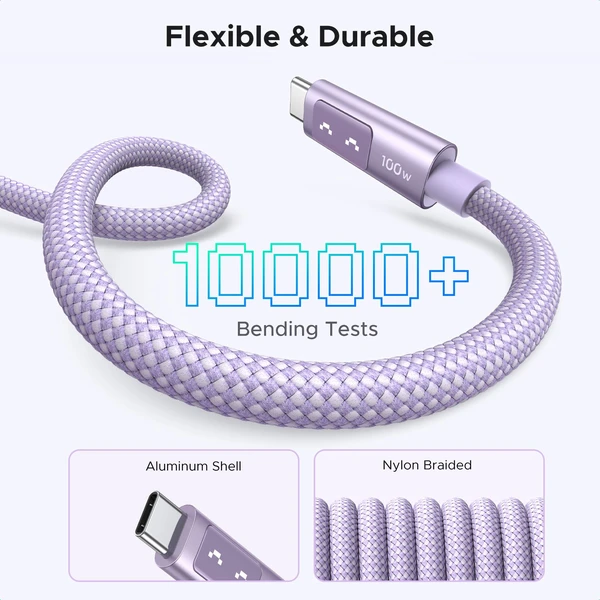 UGREEN Uno USB-C/USB-C napájecí kabel 100W 1m fialový - Kabely a redukce - Obrázek 6d5a54c606a64f4b81c4ac0cf986aed5
