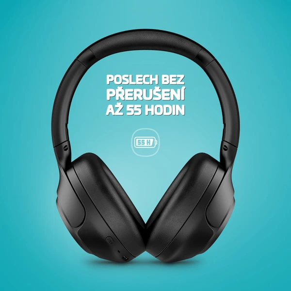 LAMAX BeatComfort1 ANC náhlavní sluchátka černá - Sluchátka - Obrázek 6d6010e275e8402d81de66752dc89db8