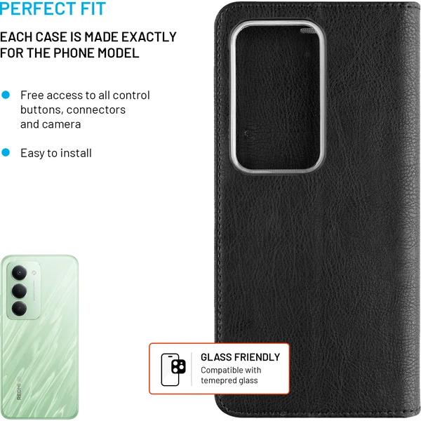 FIXED Opus flipové pouzdro Xiaomi Redmi 15 4G/5G černé - Pouzdra - Obrázek 6d648742fbb444e59317e88b995b77e0