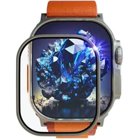 FIXED safírové sklo pro Apple Watch Ultra s ocelovým rámečkem - Ochranné folie a skla