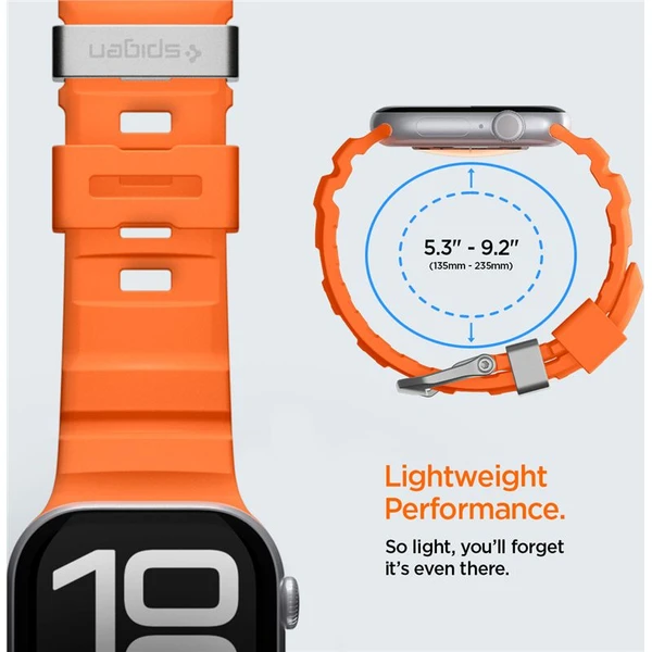 Spigen Silicone Band řemínek Apple Watch 49/46/45/44mm oranžový - Řemínky - Obrázek 6d9508bb729d4f30a06c3fbfe9177624