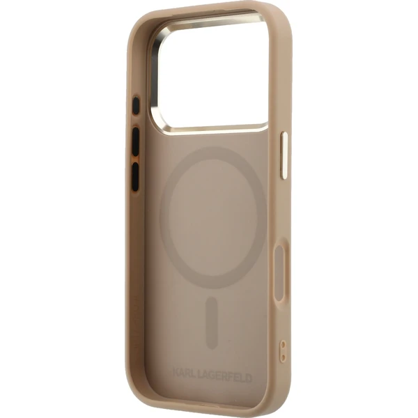 Karl Lagerfeld PU Perforated Monogram MagSafe kryt iPhone 17 Pro béžový - Pouzdra - Obrázek 6d9be646bc054522a948fc728fd4e403