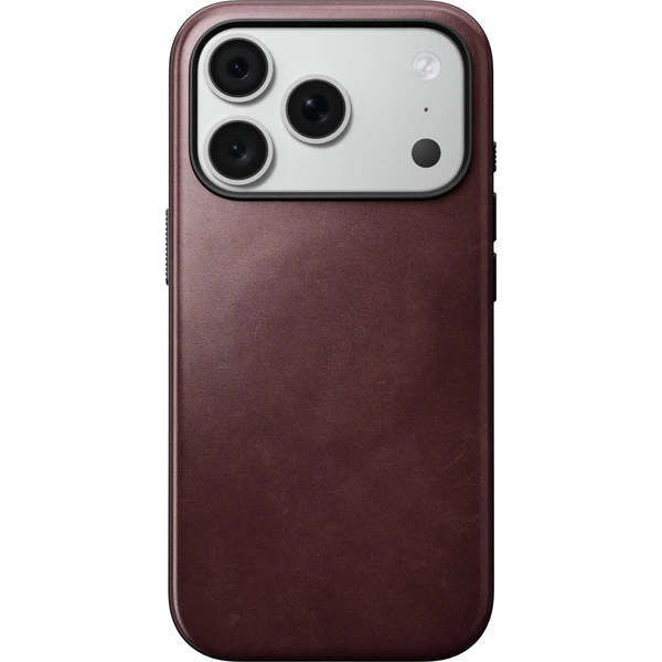 Nomad Modern Leather (Horween) MagSafe kožený kryt iPhone 17 Pro/18 Pro Burgundy - Pouzdra - Obrázek 6db58f9fe88549c58eb46027c9a4a9a8