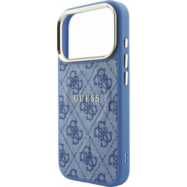Guess PU Leather 4G Gold Frame Embossed MagSafe kryt iPhone 18 Pro modrý - Pouzdra - Obrázek 6de0940816224e07afdcd27cd959c44e