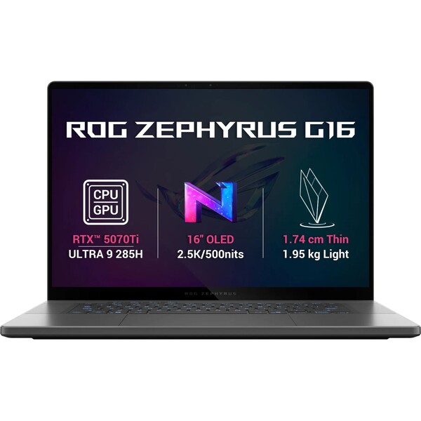 ASUS ROG Zephyrus G16 GU605CX-NEBULA104X Šedá