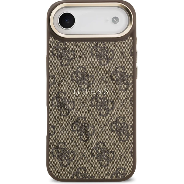 Guess PU Leather 4G Gold Frame MagSafe kryt iPhone Air hnědý - Pouzdra - Obrázek 6e0e16b311814b8c80e358c28af69976