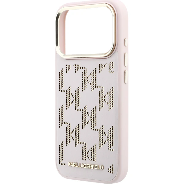 Karl Lagerfeld PU Perforated Monogram MagSafe kryt iPhone 17 Pro Max růžový - Pouzdra - Obrázek 6e19bf58691344f2b87c604e87513fa1