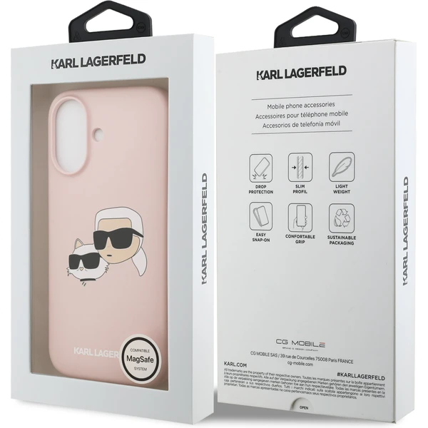 Karl Lagerfeld Liquid Silicone Double Heads MagSafe kryt iPhone 17 růžový - Pouzdra - Obrázek 6e26c624482a46cf9ba255bd4e94aac5
