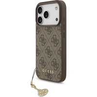 Guess 4G Charm kryt iPhone 17 Pro hnědý - Pouzdra