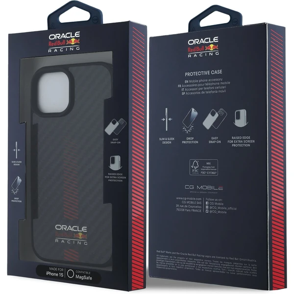 Oracle Red Bull Racing Carbon Powerbar MagSafe kryt iPhone 15 černý - Pouzdra - Obrázek 6e2c681dec3241e6b92e4af972ab03c4