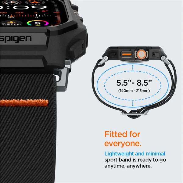 Spigen Lite Fit Pro řemínek Apple Watch Ultra 3/2/1 (49mm) matně černý - Řemínky - Obrázek 6e3e83f65f094cc197e9f514098e76e0