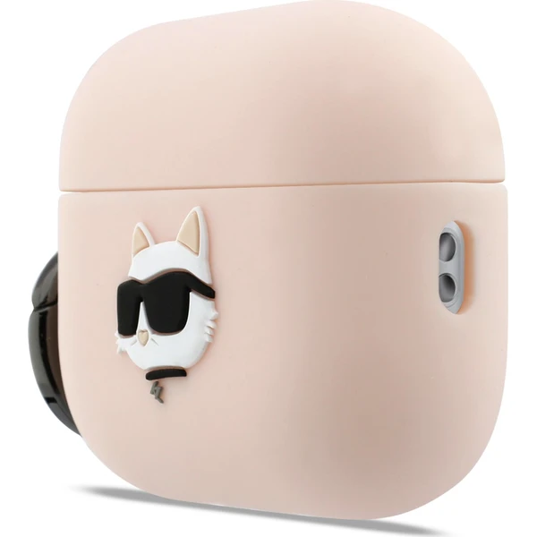 Karl Lagerfeld 3D Logo NFT Choupette Head silikonové pouzdro pro AirPods Pro 3 růžové - Pouzdra - Obrázek 6e6dd2ff50d04185a4d40e93877066fa