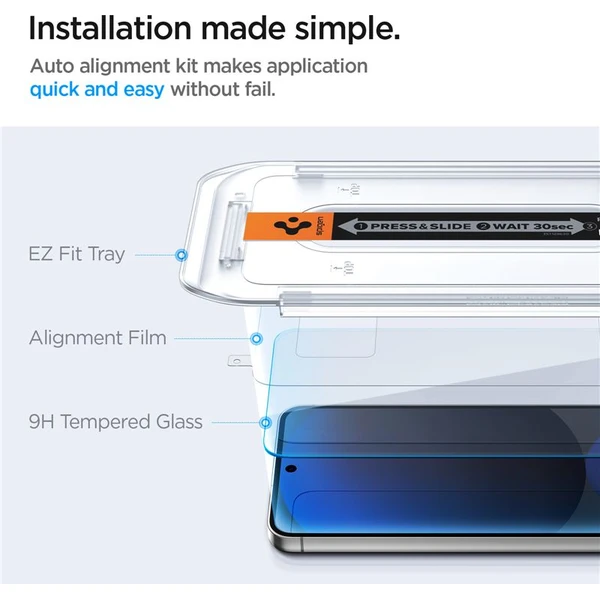 Spigen Glass tR EZ Fit tvrzené sklo Samsung Galaxy S24 FE/A56 5G čiré (2-pack) - Ochranné folie a skla - Obrázek 6e87890761d0452fb3176c692386b498