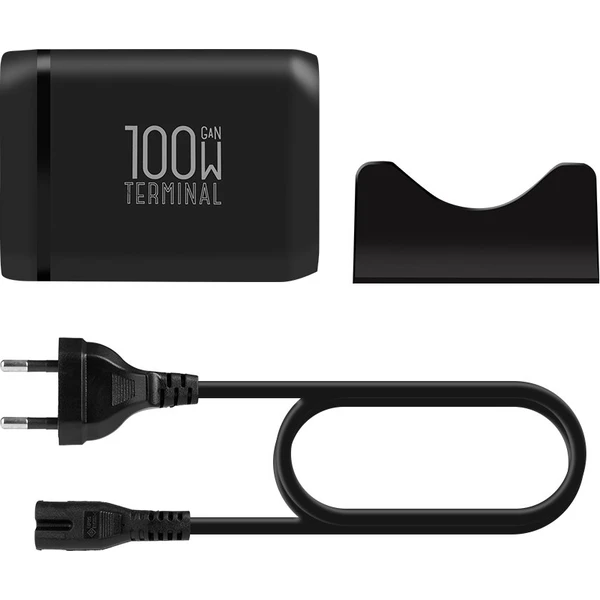 OBAL:ME Terminal GaN Stolní nabíječka 4C2A 100W černá - Nabíječky - Obrázek 6f12a6463c4b47f4a0428a61763dc4be