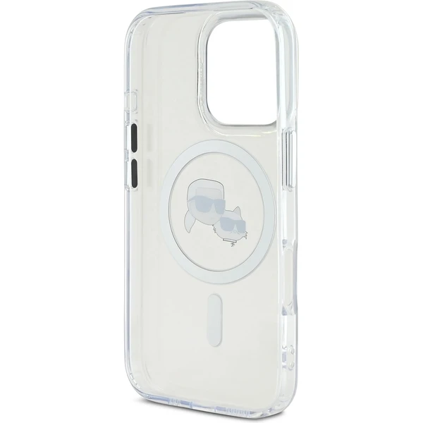 Karl Lagerfeld IML K&CH Heads Metal Frame MagSafe kryt pro iPhone 16 Pro Max čirý - Pouzdra - Obrázek 6f14269c90c7405b89566c9c67cca280
