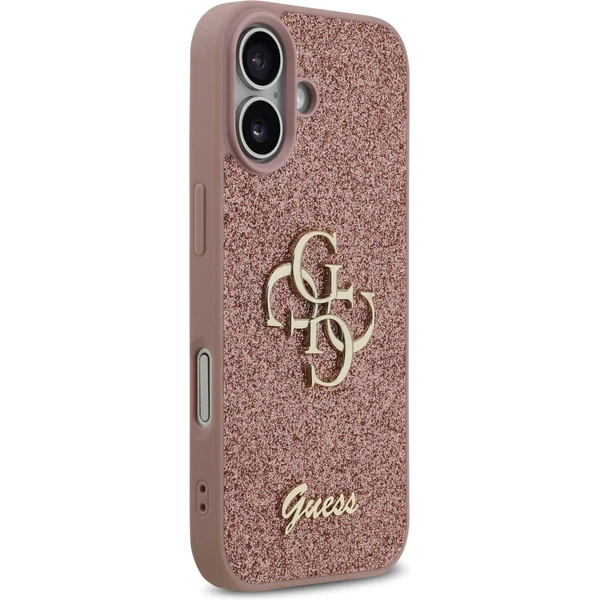 Guess PU Fixed Glitter 4G Metal Logo kryt iPhone 17 růžový - Pouzdra - Obrázek 6f16192a833c471b8e4fbf1e46487e1e
