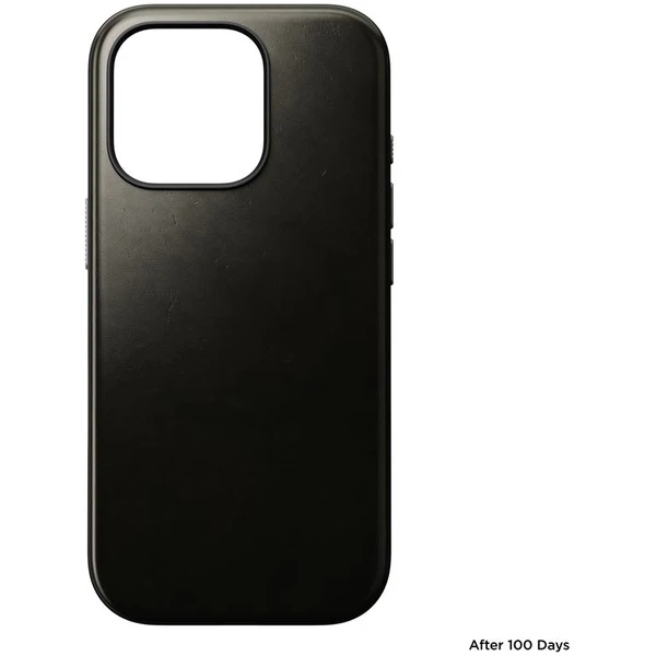 Nomad Modern Leather Case MagSafe kryt iPhone 16 Pro zelený chromovaný - Pouzdra - Obrázek 6f73171ba0204e109d6685ad77197e41