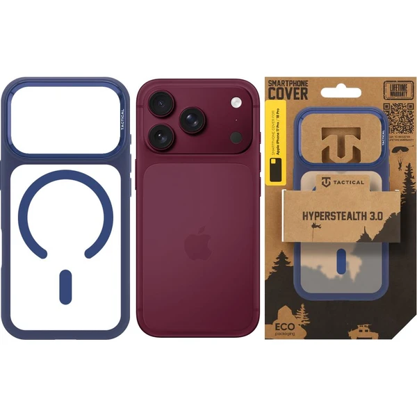 Tactical MagForce Hyperstealth 3.0 MagSafe kryt Apple iPhone 17 Pro/18 Pro Deep Blue - Pouzdra - Obrázek 6f7e414a5c3d414cbc77be30ddaf7347
